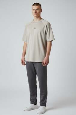 Oakley Latitude Arc Short Sleeve Mock Neck Tee Humus